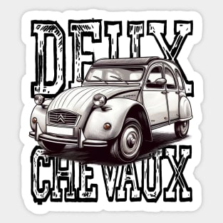 Deux Chevaux Sticker